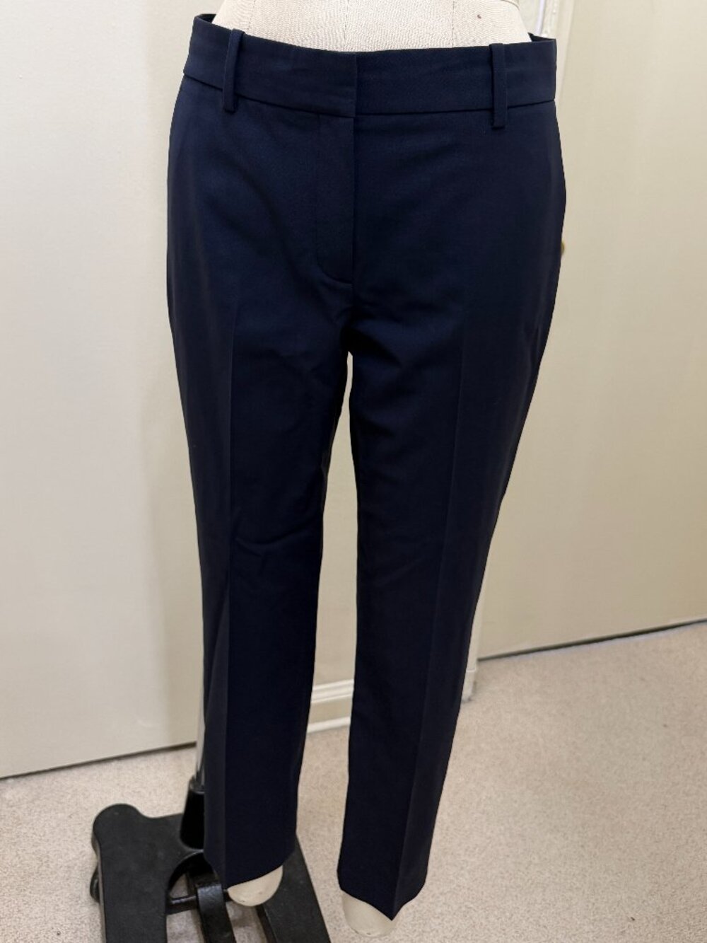 Theory Navy Wool Blend Dress Pants Size 4 (2) – Tailored Stretch Career Trouser
